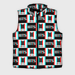 Мужской жилет BTS glitch pattern, цвет: 3D-черный
