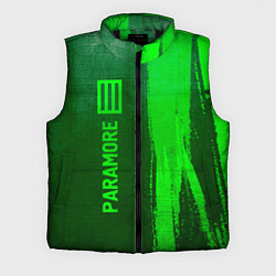 Мужской жилет Paramore - green gradient по-вертикали, цвет: 3D-черный