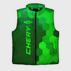 Мужской жилет Chery - green gradient по-вертикали