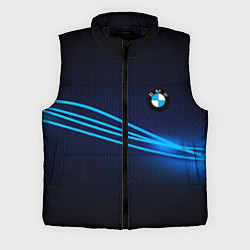 Мужской жилет BMW line blue, цвет: 3D-черный