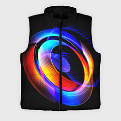 Мужской жилет Оптические иллюзии волны, цвет: 3D-черный