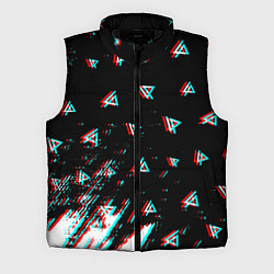 Мужской жилет Linkin park glitch patern, цвет: 3D-черный