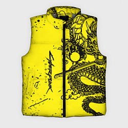Мужской жилет Syberpunk dragon tatoo, цвет: 3D-светло-серый