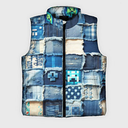 Мужской жилет Пэчворк из Minecraft, цвет: 3D-черный