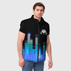 Мужской жилет Король и Шут эквалайзер, цвет: 3D-черный — фото 2