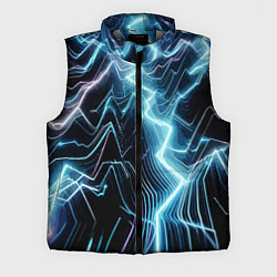 Мужской жилет Разряд молнии - неоновое свечение, цвет: 3D-светло-серый