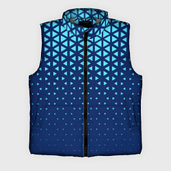 Мужской жилет Геометрический градиент - сине-голубой, цвет: 3D-светло-серый
