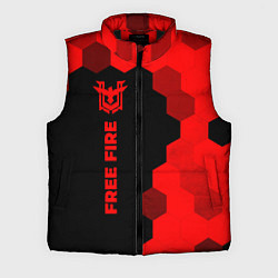Мужской жилет Free Fire - red gradient по-вертикали