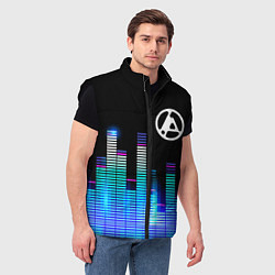 Мужской жилет Linkin Park 2024 эквалайзер, цвет: 3D-черный — фото 2