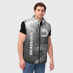 Мужской жилет Deadlock - grey gradient вертикально, цвет: 3D-черный — фото 2