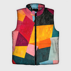 Мужской жилет Геометрия мозайка, цвет: 3D-светло-серый