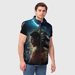 Мужской жилет Веном и Эдди, цвет: 3D-светло-серый — фото 2