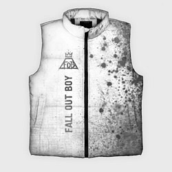 Мужской жилет Fall Out Boy - white gradient по-вертикали, цвет: 3D-черный