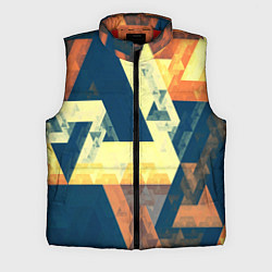 Мужской жилет Абстрактные треугольники, цвет: 3D-красный