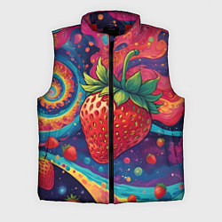 Мужской жилет Психоделика клубничка, цвет: 3D-красный