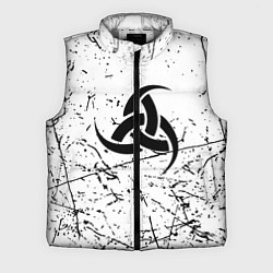 Мужской жилет Символика славянская текстура, цвет: 3D-светло-серый