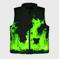 Мужской жилет Кислотный зелёный огонь