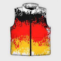 Мужской жилет Флаг Германии в виде хаотичных пятен, цвет: 3D-светло-серый