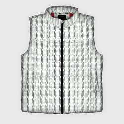 Мужской жилет Чёрные точки на белом фоне