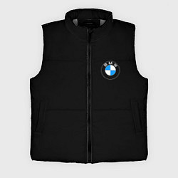 Мужской жилет BMW auto logo, цвет: 3D-светло-серый