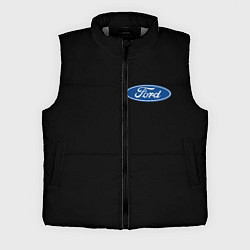 Мужской жилет FORD logo auto, цвет: 3D-светло-серый