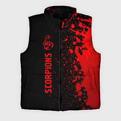 Мужской жилет Scorpions - red gradient по-вертикали, цвет: 3D-черный