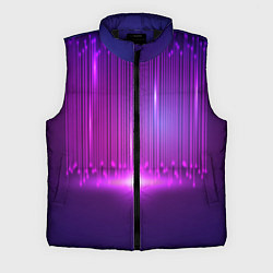 Мужской жилет Светящиеся неоновые линии и вспышка света, цвет: 3D-черный