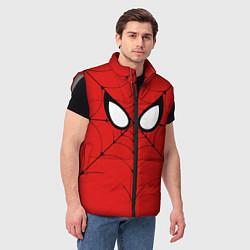 Мужской жилет Человек-паук глаза, цвет: 3D-светло-серый — фото 2