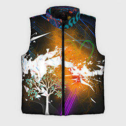 Мужской жилет Молния - дерево, цвет: 3D-черный
