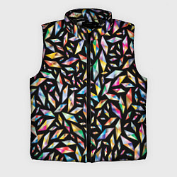Мужской жилет Осколки витража, цвет: 3D-черный