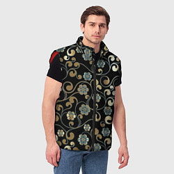 Мужской жилет Цветочная богема, цвет: 3D-красный — фото 2