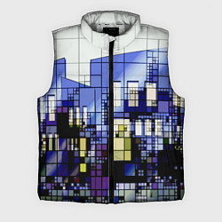 Мужской жилет Городской пейзаж, цвет: 3D-светло-серый