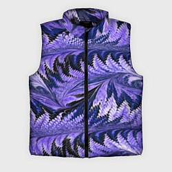 Мужской жилет Абстрактные перья - жидкость, цвет: 3D-черный