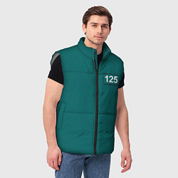 Мужской жилет Игрок 125 - Игра в кальмара, цвет: 3D-светло-серый — фото 2