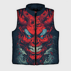 Мужской жилет Red demon Oni, цвет: 3D-черный