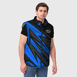 Мужской жилет Субару - синяя спорт униформа, цвет: 3D-светло-серый — фото 2