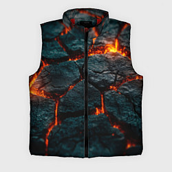 Мужской жилет Скала и лава, цвет: 3D-красный