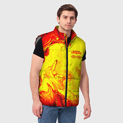 Мужской жилет Arctic Monkeys - ядовитые подтеки, цвет: 3D-светло-серый — фото 2