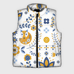 Мужской жилет Скандинавский узор, цвет: 3D-светло-серый
