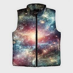 Мужской жилет Космическая туманность, цвет: 3D-светло-серый