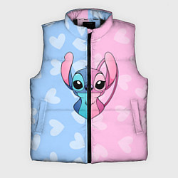 Мужской жилет Стич и Ангел, цвет: 3D-черный