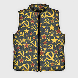 Мужской жилет Серп и Молот - СССР, цвет: 3D-черный