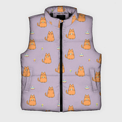 Мужской жилет Праздничный кот Рыжинс, цвет: 3D-черный