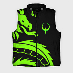 Мужской жилет Квейк кислотный дракон лого, цвет: 3D-светло-серый