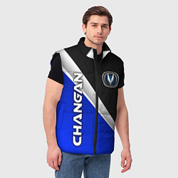 Мужской жилет Чанган - синий и черный, цвет: 3D-черный — фото 2