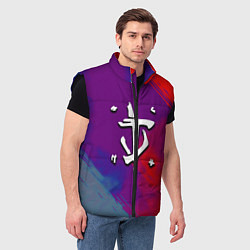 Мужской жилет Doom неоновые краски, цвет: 3D-черный — фото 2