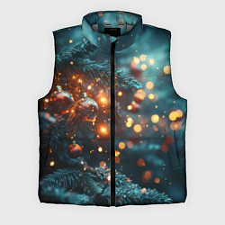 Мужской жилет Елочные шары и боке
