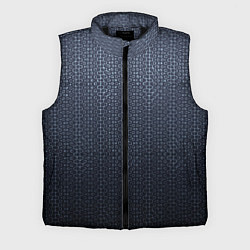 Мужской жилет Тёмный серо-синий градиент текстурированный с узор