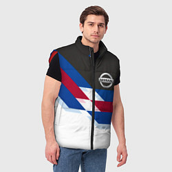 Мужской жилет Nissan geometry steel, цвет: 3D-красный — фото 2