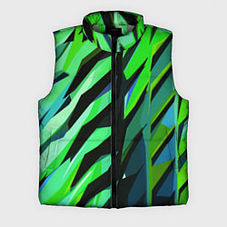 Мужской жилет Чёрно-зелёная абстракция